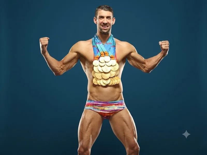 Michael Phelps sở hữu 23 HCV và tổng cộng 28 huy chương Olympic.