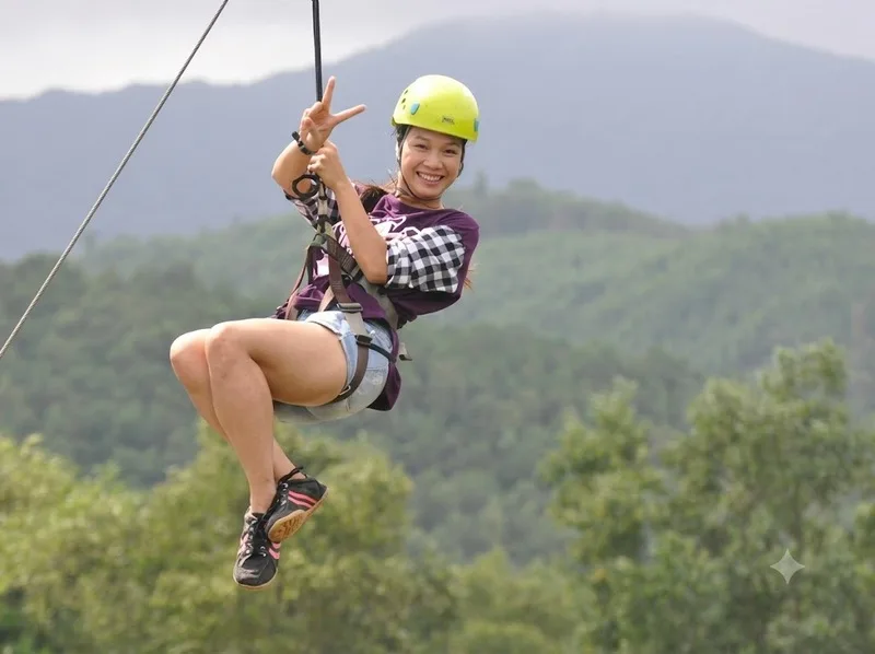 An toàn zipline phụ thuộc thiết bị, thời tiết và quy trình vận hành