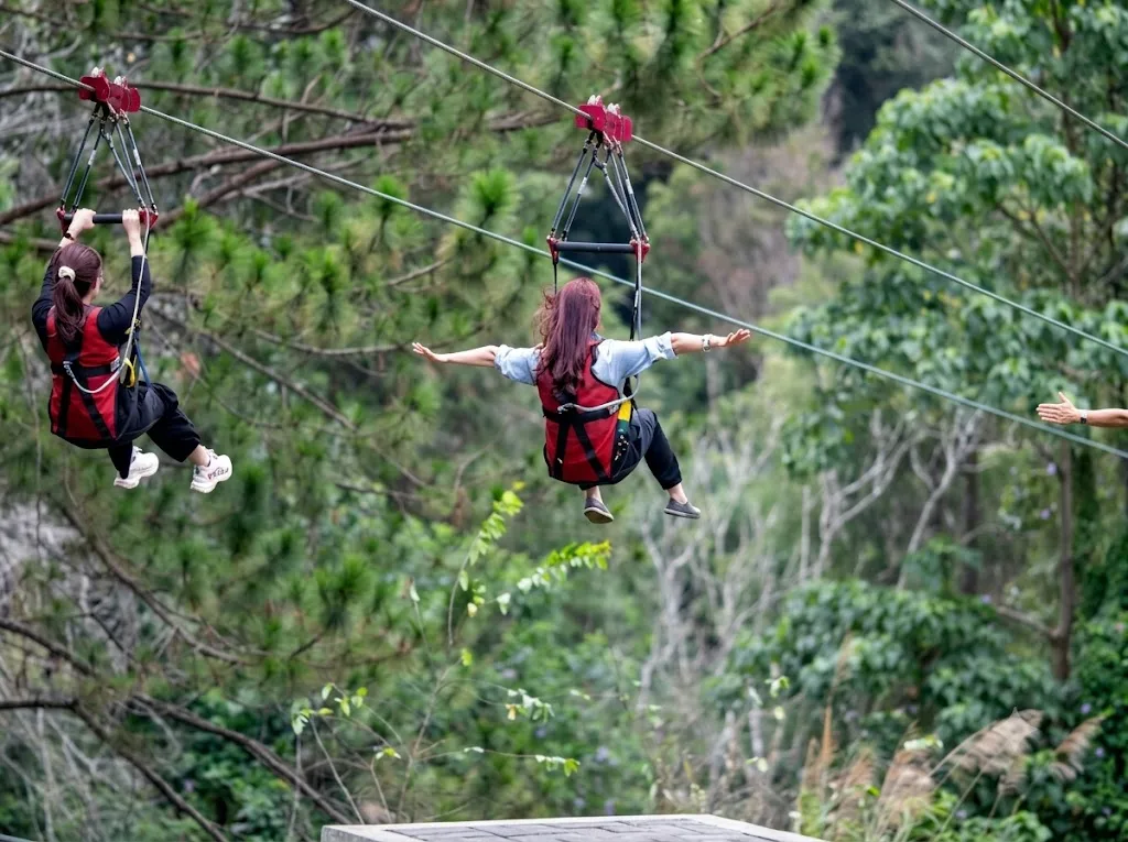 Trượt zipline mang đến trải nghiệm lướt trên cao giữa núi rừng